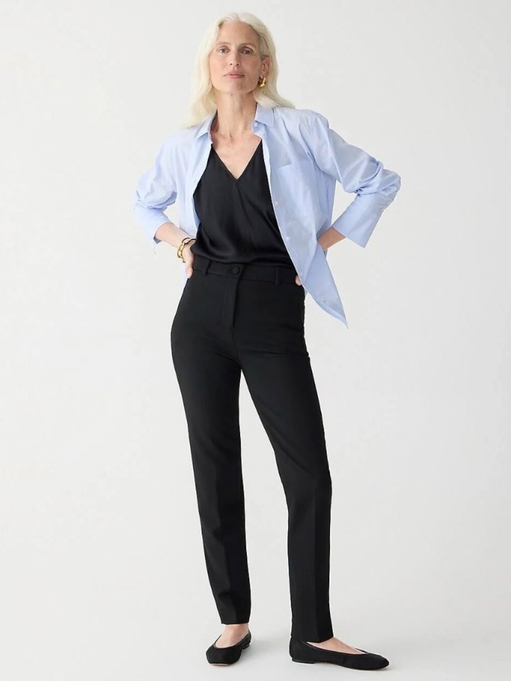 J. Crew High-rise Cameron Pant in Black Size 0 Tall